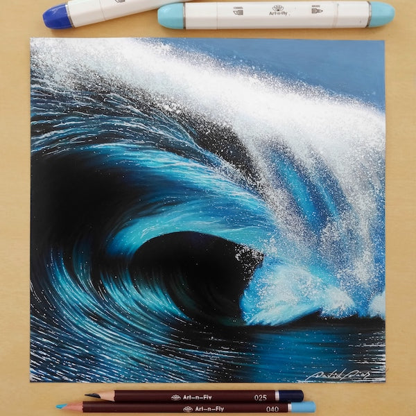 how to draw a wave
