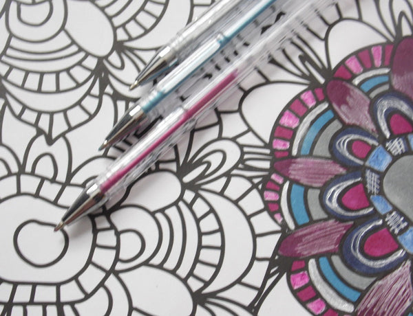 Adult Coloring Tutorial, How to Color With Sharpies