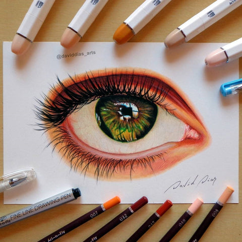How to Draw an Eye Tutorial w/Markers & Pencils | Art-n-Fly Supplies