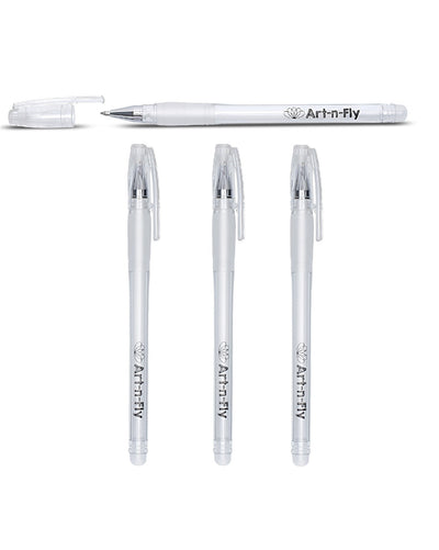 Premium Vector | Ballpoint pen white gel pen and simple pencil school  stationery watercolor hand drawn sketch illustration