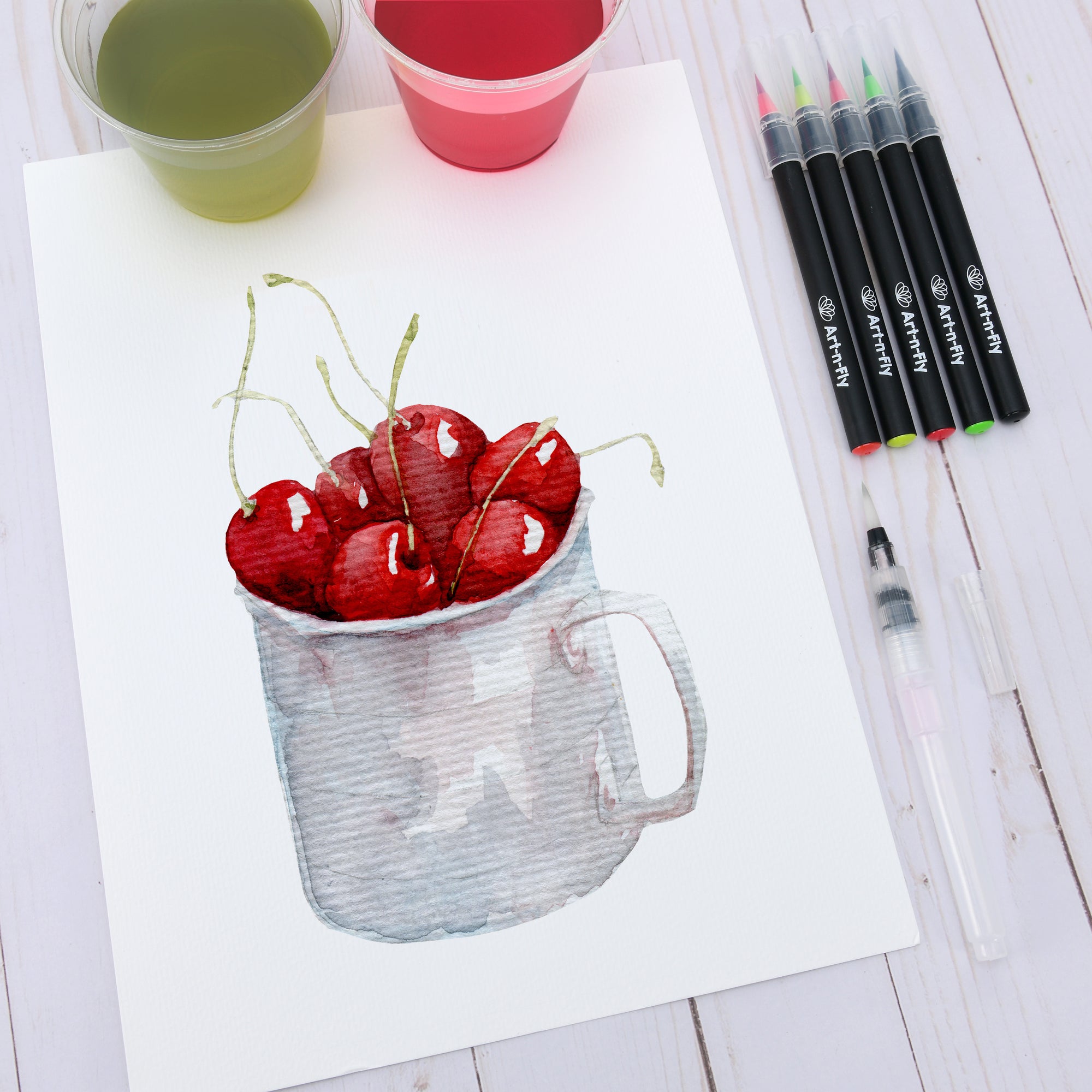 20/24/48 Colors Watercolor Brush Pens Art Marker Pens for Drawing Col –  AOOKMIYA