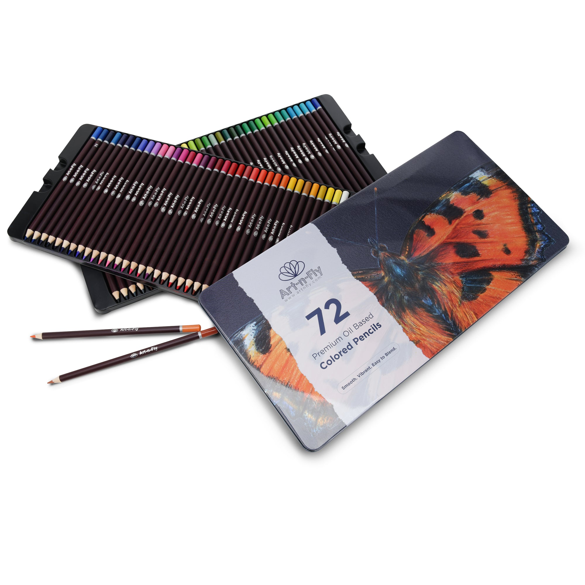 72 Colored Pencils Oil-Based Set, Professional Drawing Pencils for