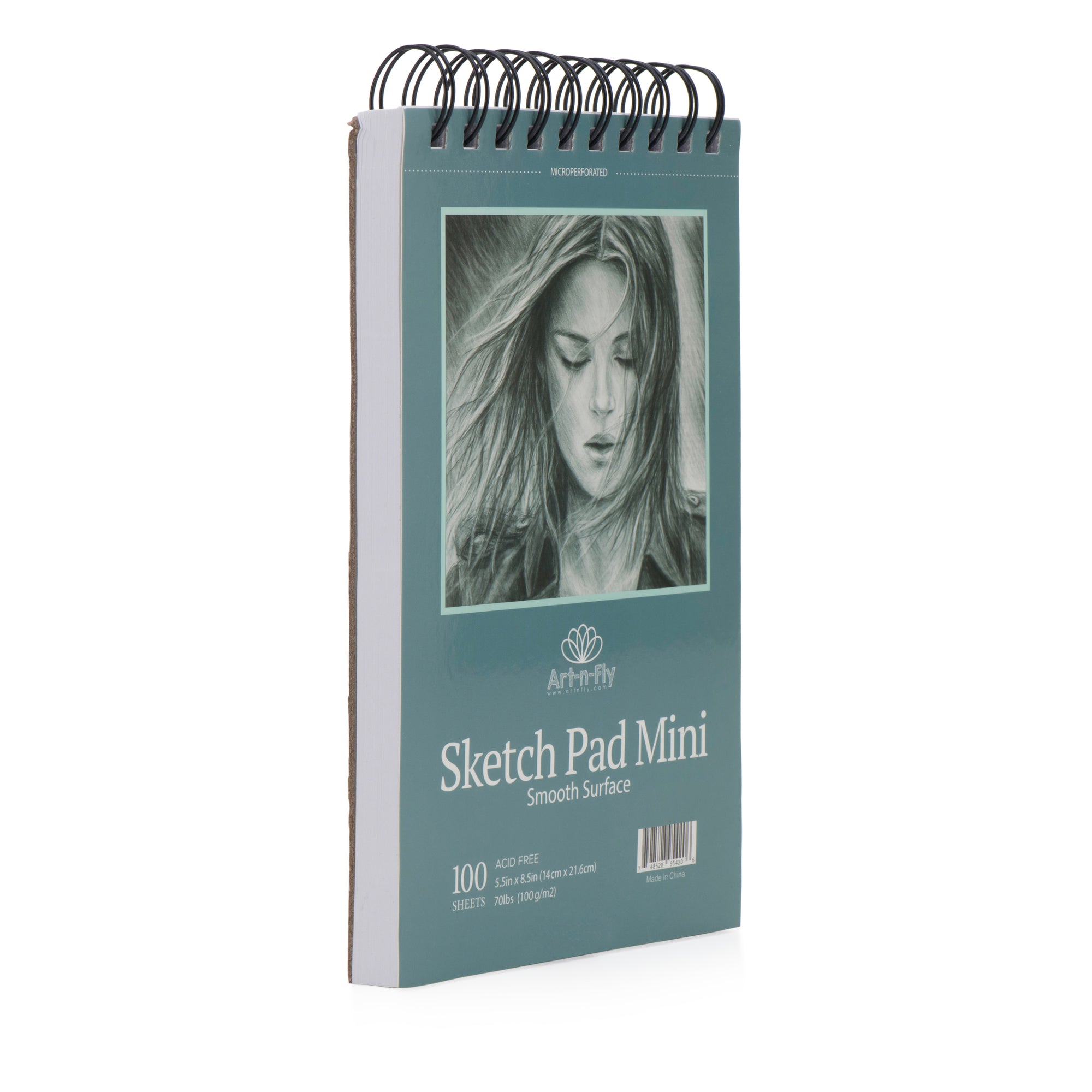 Two Pack Spiral Bound Sketchpad for Travel and Portable Sketch Work - - Art -n-Fly