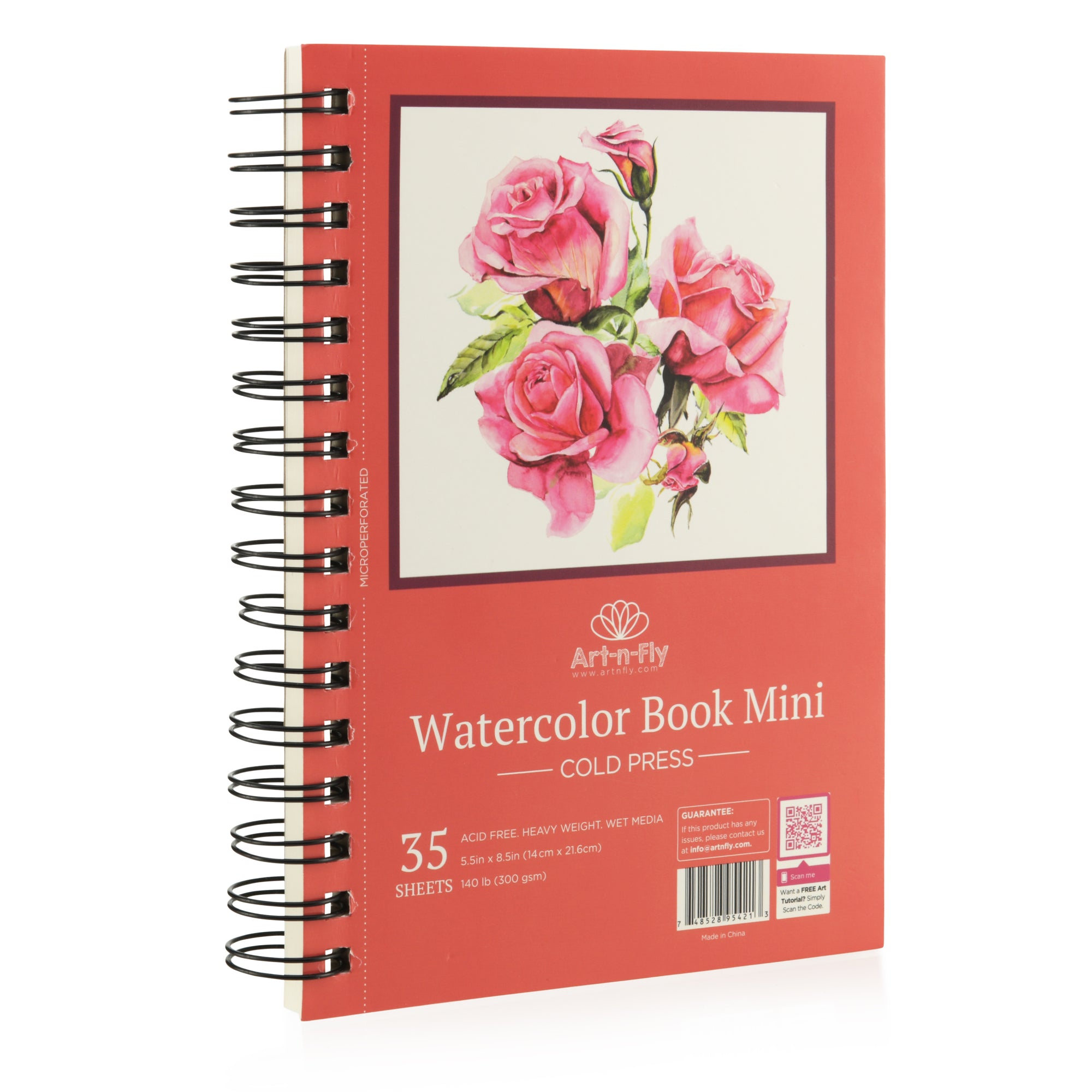 5.5 x 8.5 Linen-Bound Watercolor Sketchbook, 76 Sheets, 110 lb-  Cold-Pressed - 2 Pack, 5.5” x 8.5” - 2 Pack - Kroger