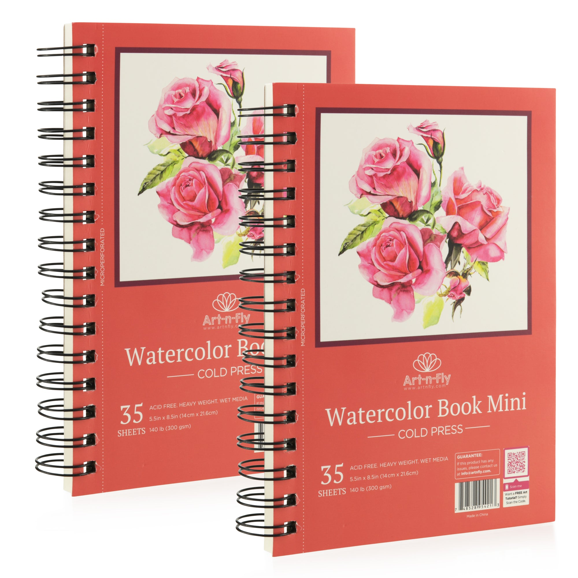 Watercolor Spiral Bound Pads - 9 x 12, 2-Pack